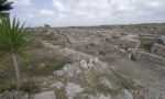 Ugarit arkeolojik alanının Ras Şamra höyüğündeki genel görünümü