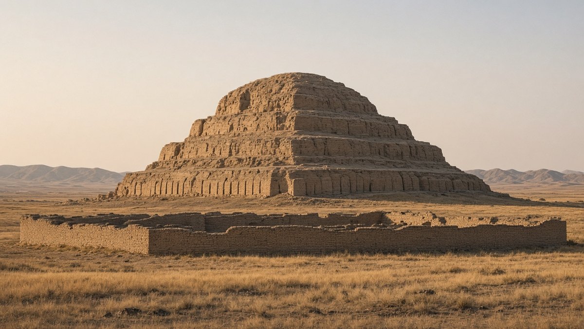 İran’daki Çoğa Zenbil zigguratının basamaklı tuğla gövdesi, temsili görsel